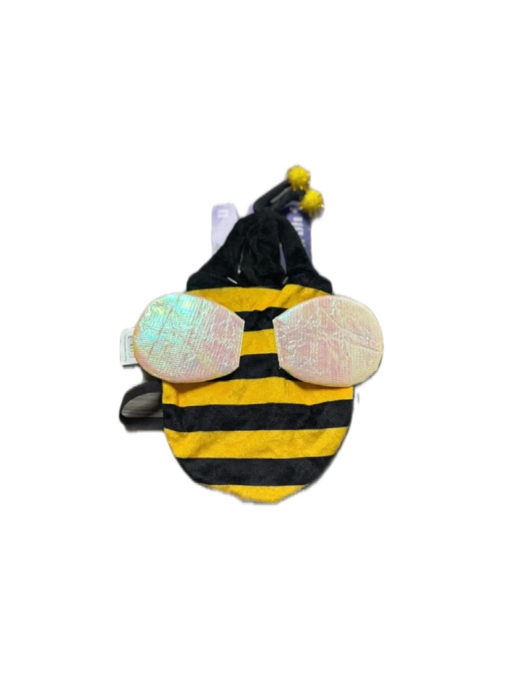 Bootique Kids Bumblebee Hoodie Costume in Yellow & Black with Iridescent Wings